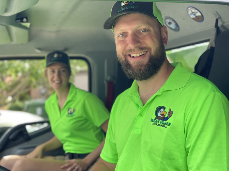 meet the owners of Mean Green Junk Removal