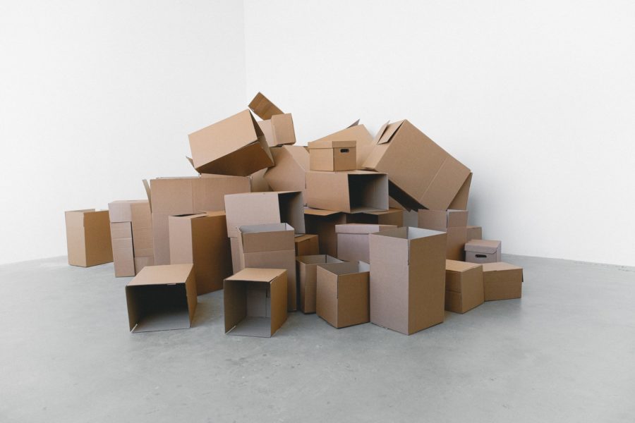 empty boxes from decor
