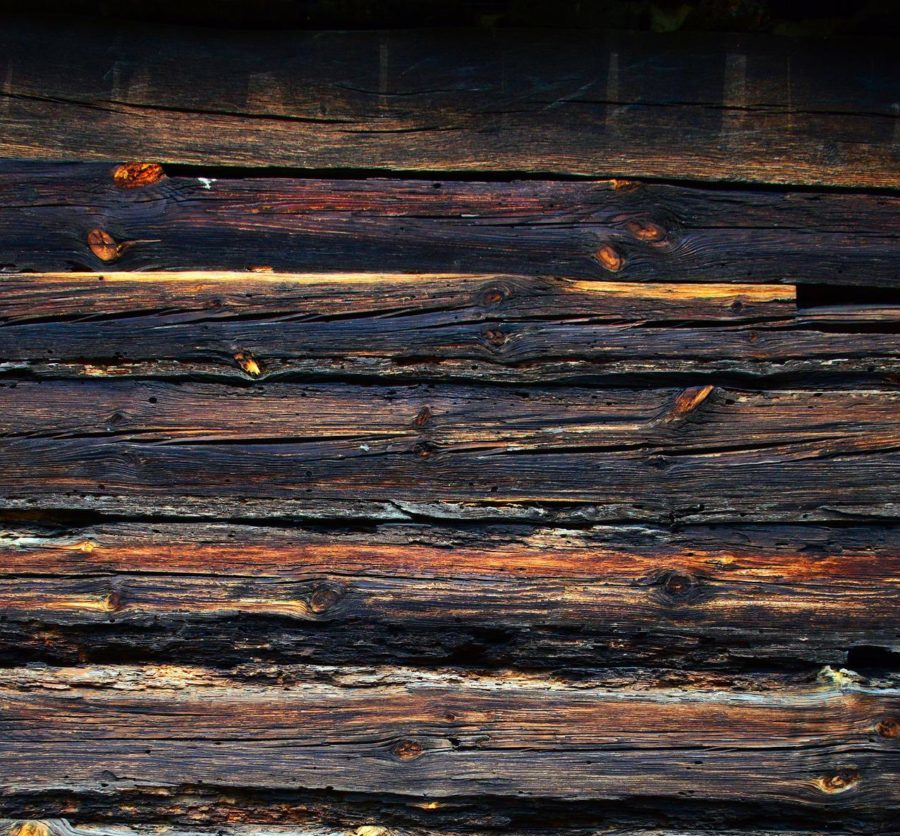 Rotten wood from deck that needs a demolition and removal