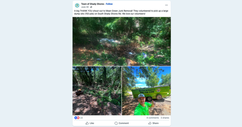 Restoring a Childhood Fishing Spot: MGJR Cleans 150 Pounds of Debris in Shady Shores