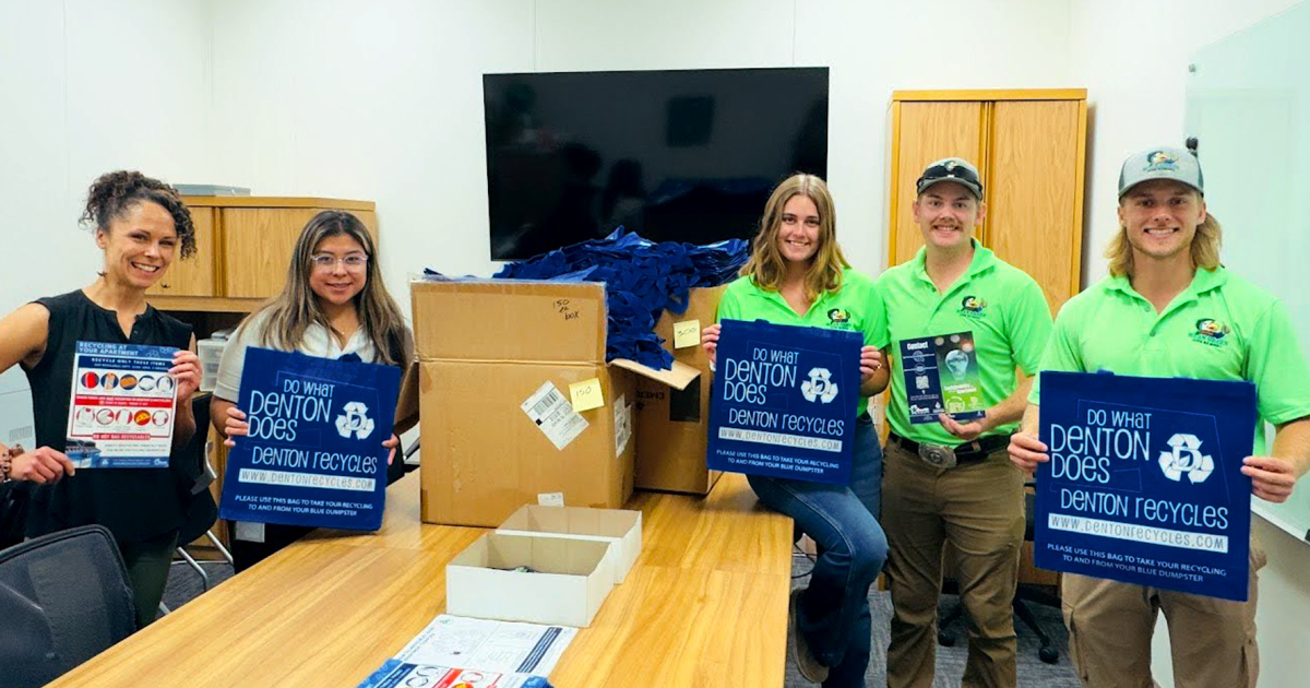 Denton’s Green Welcome: Packing 450 Sustainability Kits for New Residents