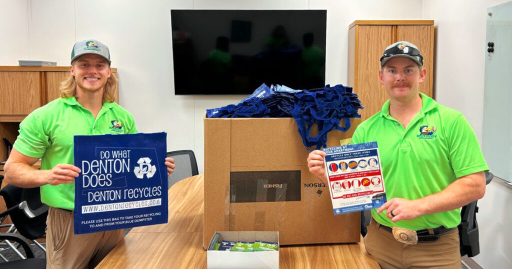 Denton’s Green Welcome: MGJR Helps Pack 450 Sustainability Kits for New Residents