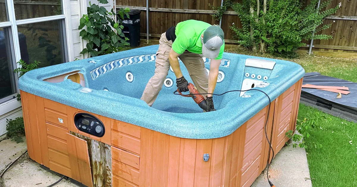 hot tub removal services